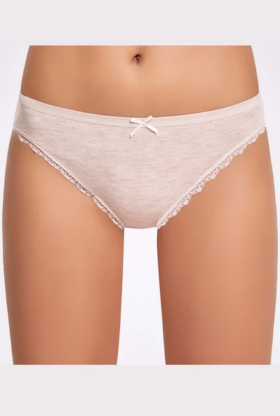 İlke 278 Kadın Melanj Dantel Bikini Külot - 4