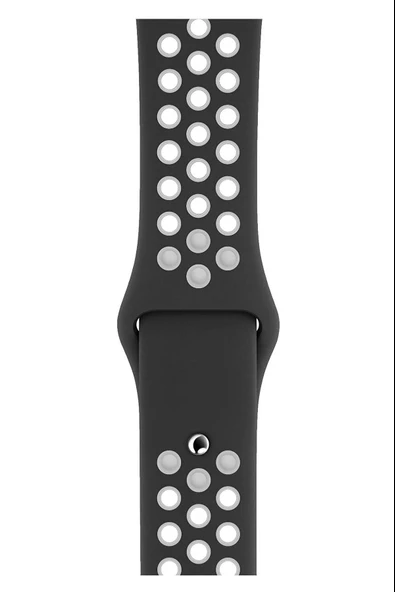 Apple Watch Series 2 40 MM Fileli Kordon Siyah-Beyaz