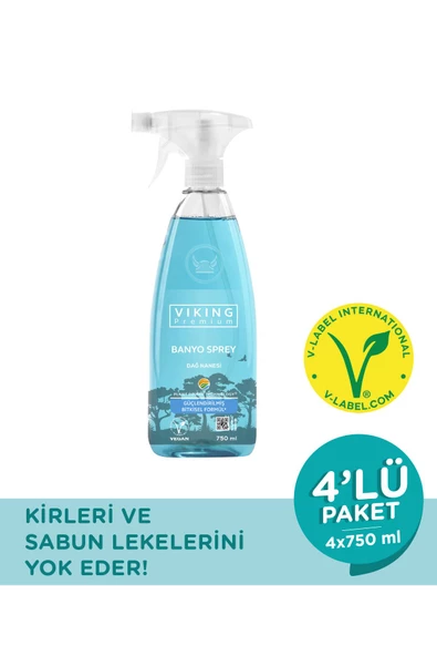 Viking Banyo Spreyi Dağ Nanesi 750 Ml 4 Adet - 2