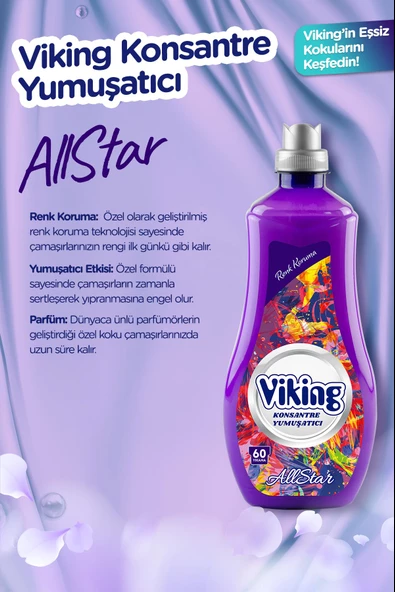 Viking Konsantre Çamaşır Yumuşatıcısı Allstar 1440 ml 1 Adet - 3