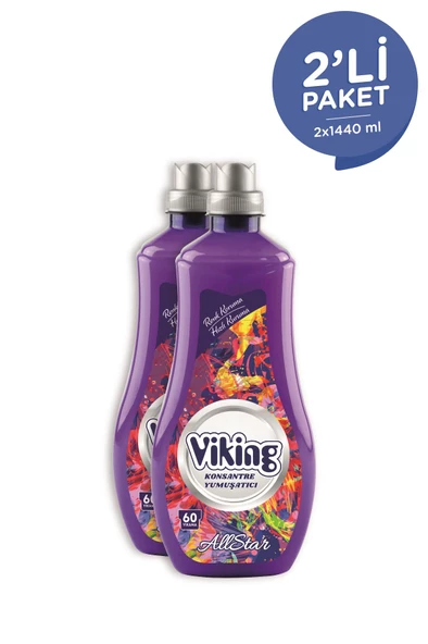 Viking Konsantre Çamaşır Yumuşatıcısı Allstar 1440 ml 2 Adet