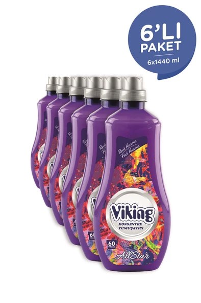 Viking Konsantre Çamaşır Yumuşatıcısı Allstar 1440 ml 6 Adet