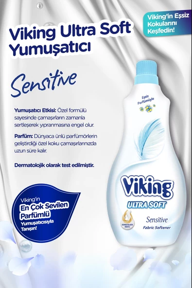 Viking Yumuşatıcı Soft Sensitive 1400 ml 1 Adet - 3