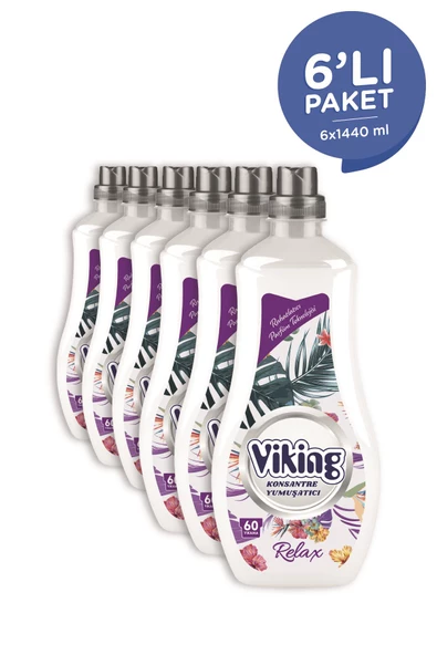 Viking Konsantre Çamaşır Yumuşatıcısı Relax 1440 ml 6 Adet