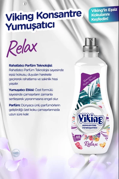 Viking Konsantre Çamaşır Yumuşatıcısı Relax 1440 ml 1 Adet - 3
