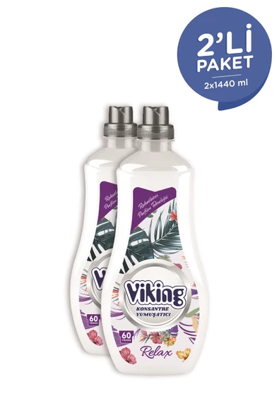 Viking Konsantre Çamaşır Yumuşatıcısı Relax 1440 ml 2 Adet