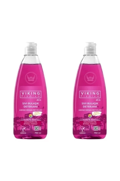 Viking Premium Bulaşık Deterjanı Orman Meyveleri 750 ml 2 Adet