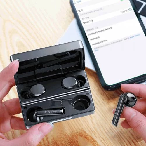 Polham Şarj Kutulu Dokunmatik 2 ADET Bluetooth Kulaklık Bluetooth Wers.5.2 İphone Samsung Huawei Uym - 3