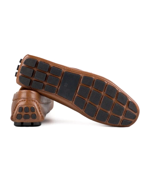 Troya Kahve Hakiki Deri Erkek Loafer Ayakkabı - 3