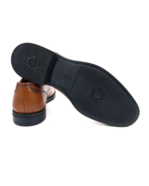 Eşsiz El Yapımı Mostar Taba Hakiki Deri Klasik Erkek Ayakkabı - 3