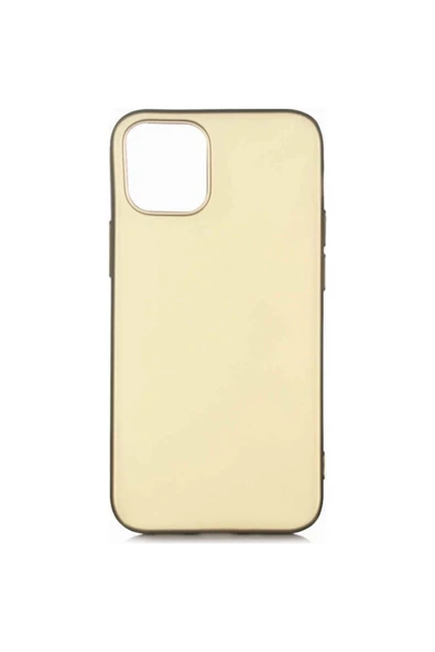 Apple iPhone 12 Mini (5.4'') Premium Silikon Kılıf Gold