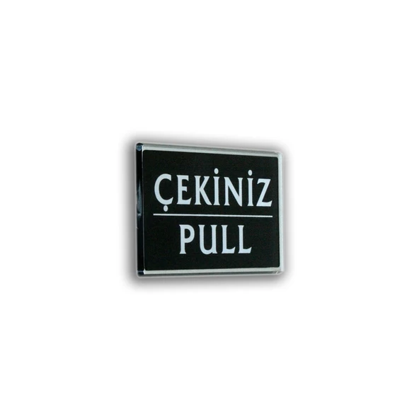 Çekiniz 9X5,5 Cm Akrilik Yönlendirme İşareti