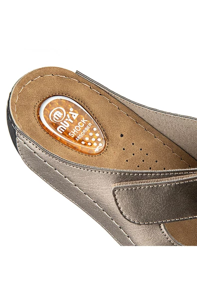 Muya Nias Anatomik Taban Jel Destekli Topuk Dikeni Dört Mevsim Kadın Terlik - Resim 9