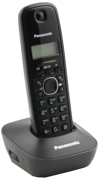 Panasonic KX-TG1611 Siyah Telsiz Dect Telefon 50 Rehber