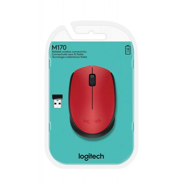 Logitech 910-004641 M171 Kablosuz Kırmızı Mouse - 2