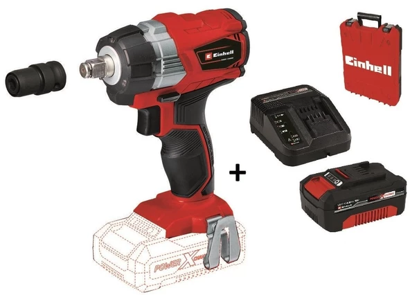 Einhell TE-CW 18 Lİ BL  Akülü Şarjlı Somun Sıkma Kömürsüz + 4.0 Ah Starter Kit + Çanta