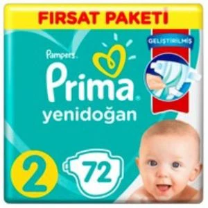 Prima Aktif 2 Numara Mini 72'li Bebek Bezi - 2