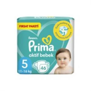 Prima Aktif 5 Numara Junior 46'lı Bebek Bezi - 2