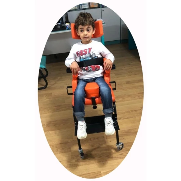 Engelli Çocuk Oturma Sandalyesi Tekerlekli 2 İle 5 Yaş Arası
