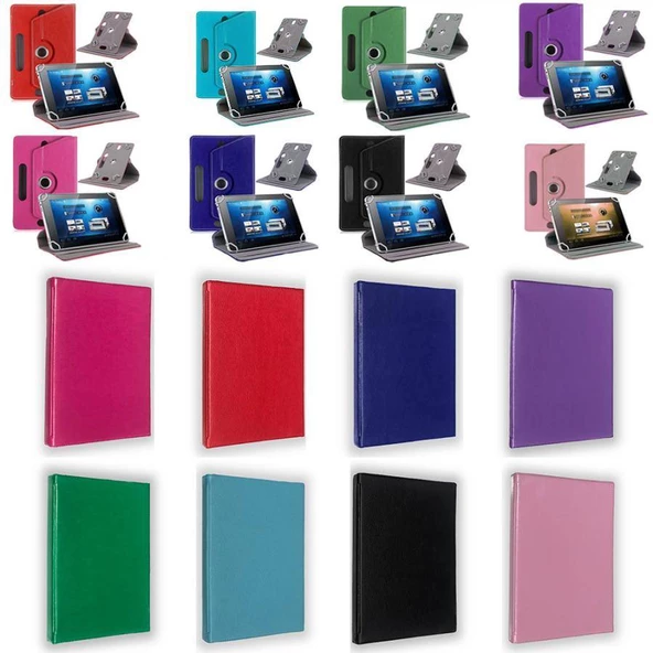 Hometech Elite Tab 9.7 Universal Dönerli Standlı Tablet Kılıfı Lacivert