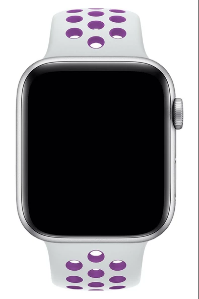 Apple Watch Series 2 42 MM Fileli Kordon Beyaz-Mor - Resim 2