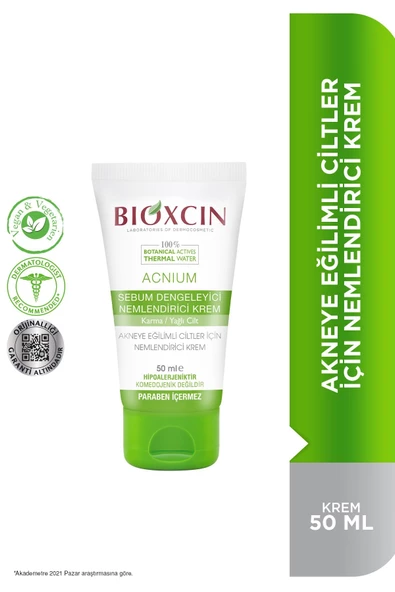 Bioxcin Acnium Sebum Dengeleyici 50 ml Nemlendirici Krem