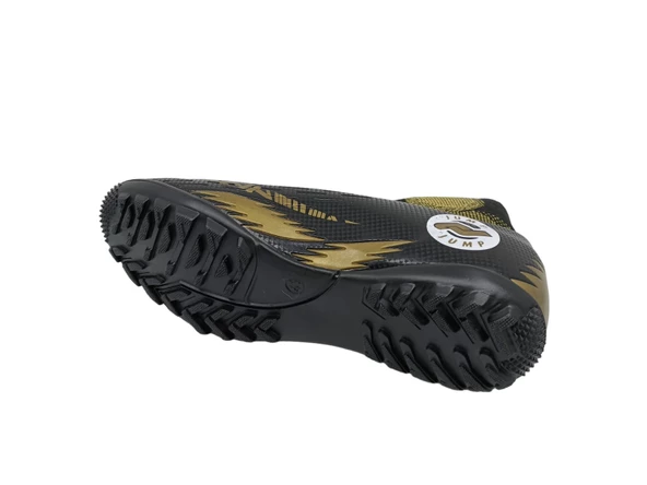 Jump 28366 Erkek Siyah Bağcıklı Çoraplı Halı Saha Ayakkabı - 5