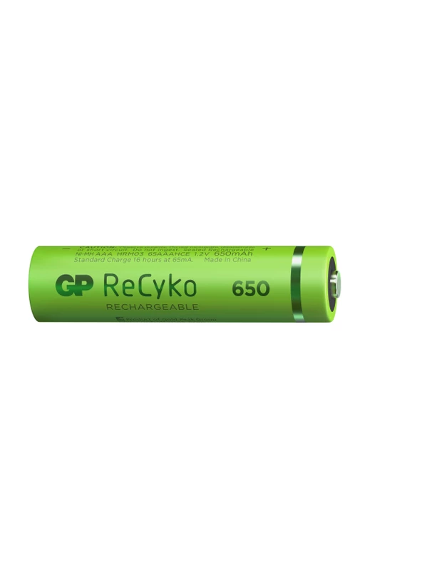 GP AAA 650 mAh Şarjlı İnce Kalem Pil 2'li Paket GP65AAAHCHP-BU2 - 2