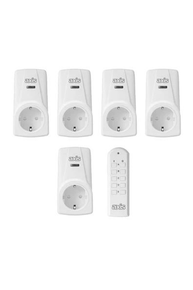 Axis Uzaktan Kumandalı Priz Set 3680 W-5'li