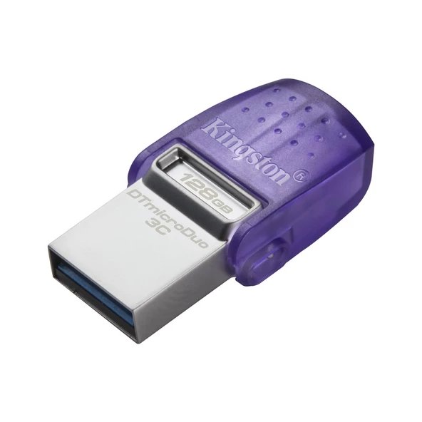 Kingston DTDUO3CG3-128GB DataTraveler microDuo 3C 200MB-s dual USB-A + USB-C Flash Bellek