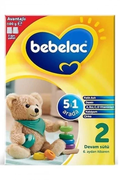 Bebelac Bebek Devam Sütü No2 800gr