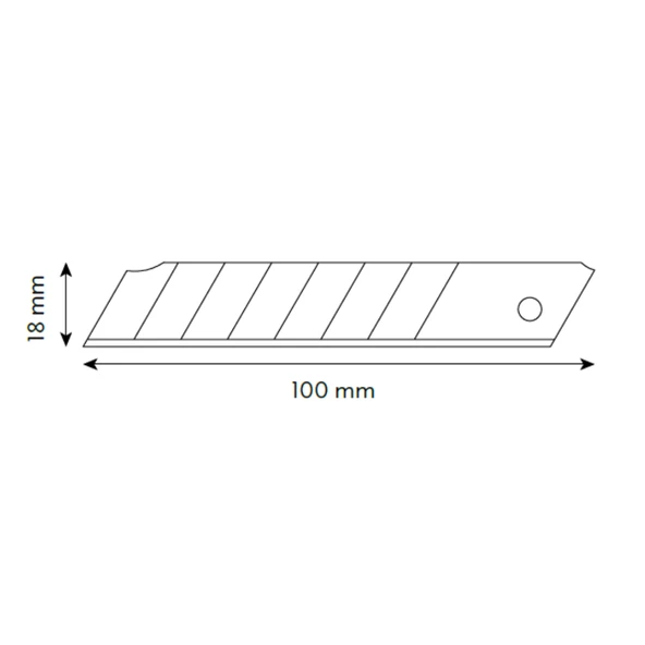 VIP-TEC Profesyonel 18mm Metal Maket Bıçağı Yerli Üretim - 2