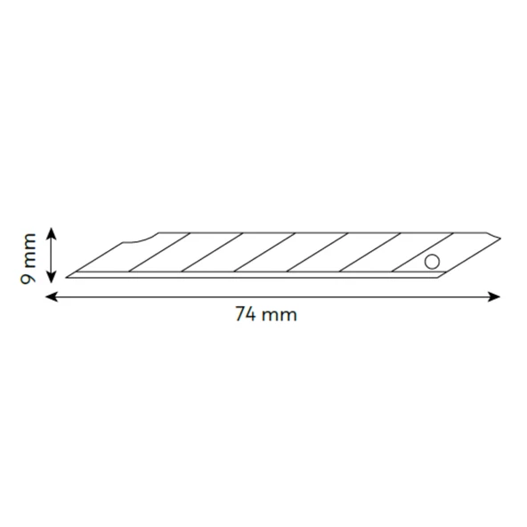 VIP-TEC Metal Profesyonel 9mm Hassas Kesim Maket Bıçağı Yerli Üretim - 3
