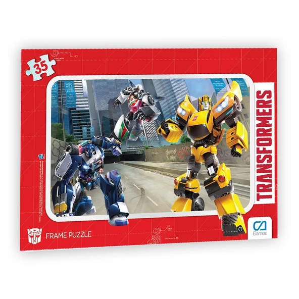Transformes Frame Puzzle/Yapboz 35 Parça Kırmızı Tema ürün görseli 1
