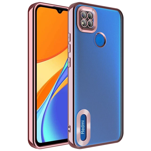 Xiaomi Redmi 9C Kılıf Kamera Korumalı Logo Gösteren Omega Kılıf