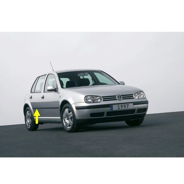 VW Golf 4 1998-2004 Sağ Arka Kapı Çıtası Siyah Plastik 1J4853754D