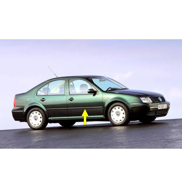 VW Bora 1999-2005 Sağ Ön Kapı Çıtası Siyah Plastik 1J4853516F