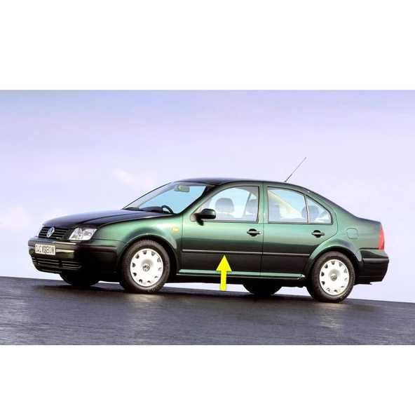 VW Bora 1999-2005 Sol Ön Kapı Çıtası Siyah Plastik 1J4853515F