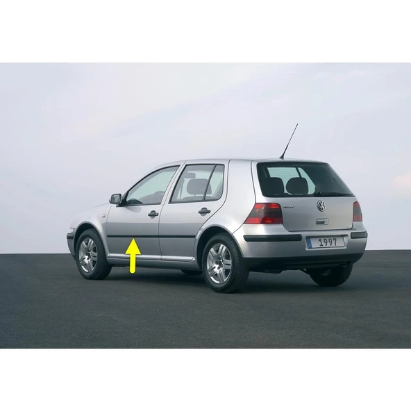 VW Golf 4 1998-2004 Sol Ön Kapı Çıtası Siyah Plastik 1J4853515J