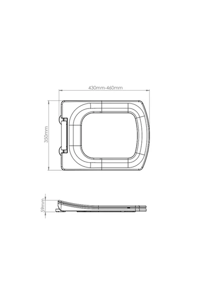 Klozet Kapağı Karen,Nero,Basic Model Sök Tak Özellikli Soft Klozet Kapak - 3