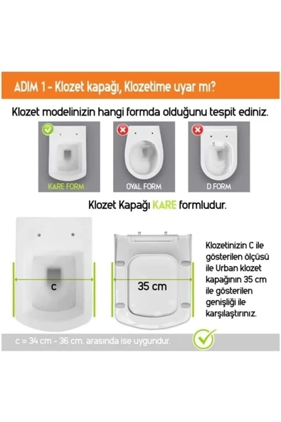 Klozet Kapağı Karen,Nero,Basic Model Sök Tak Özellikli Soft Klozet Kapak - 4