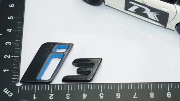 DK Tuning i3 Bagaj Siyah ABS 3M 3D Yazı Logo Bmw İle Uyumlu - Resim 3