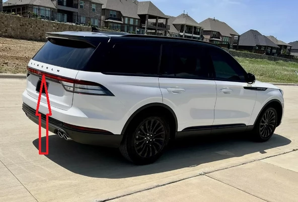 DK Tuning Lincoln SUV Aviator Navigator Bagaj Siyah ABS 3M 3D Yazı Amblem Arma - 3