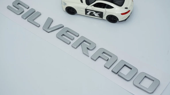 DK Tuning Silverado Bagaj Gri Yazı Logo Chevrolet İle Uyumlu - 4