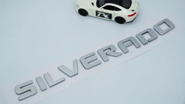 DK Tuning Silverado Bagaj Gri Yazı Logo Chevrolet İle Uyumlu - 2