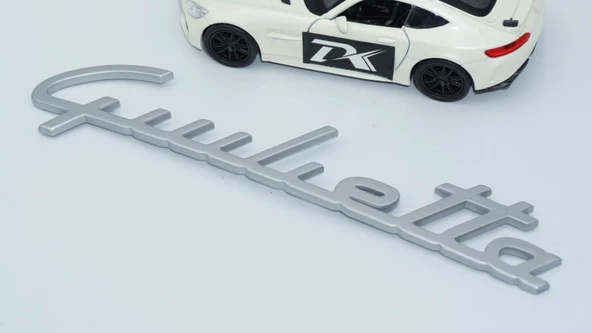 DK Tuning Giulietta Gri ABS Bagaj Yazı Logo Alfa Romeo İle Uyumlu - 4