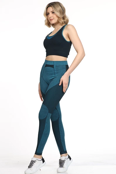 GIGOTTO Kadın Yüksek Bel Spor Tayt-003 - 10