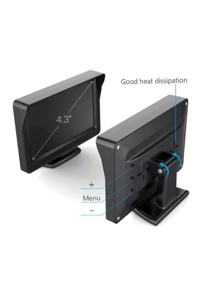 ✅GERİ GÖRÜŞ MONİTÖRÜ 4.3" EKRAN + KAMERA - 4