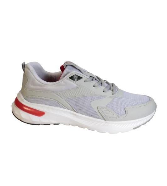 KİNETİX Erkek Gri Siyah Fileli Sneaker Spor Yürüyüş Ayakkabısı - 8