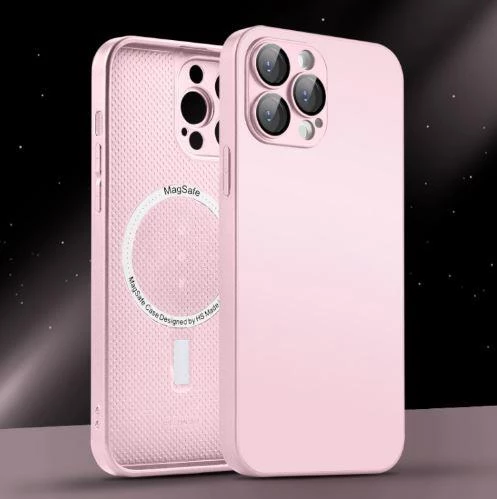 İphone 13 Pro Max Uyumlu Magsafe Ag Glass Buzlu Cep Telefopnu Kılıfı - 4
